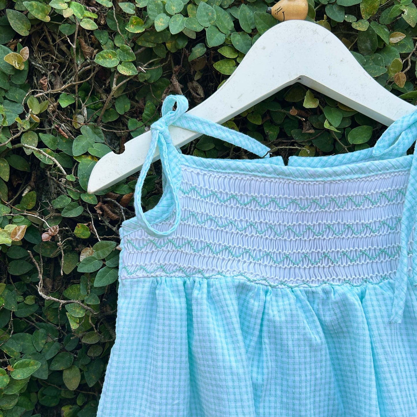 Adorable Smocked Gingham Baby Dress