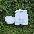 Delightful Hand-Embroidered Newborn Dress Set