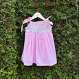 Adorable Smocked Gingham Baby Dress