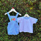 Stylish Gingham Baby Balloon Romper