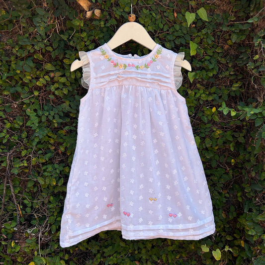 embroidered fabric dress