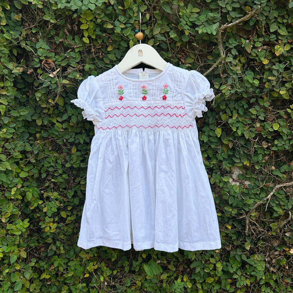 timeless white embroiderd dress