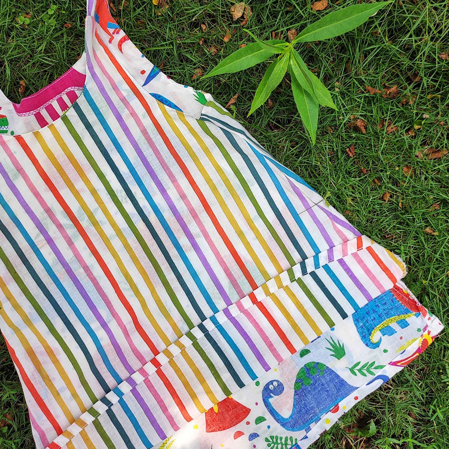 reversible cotton baby dress