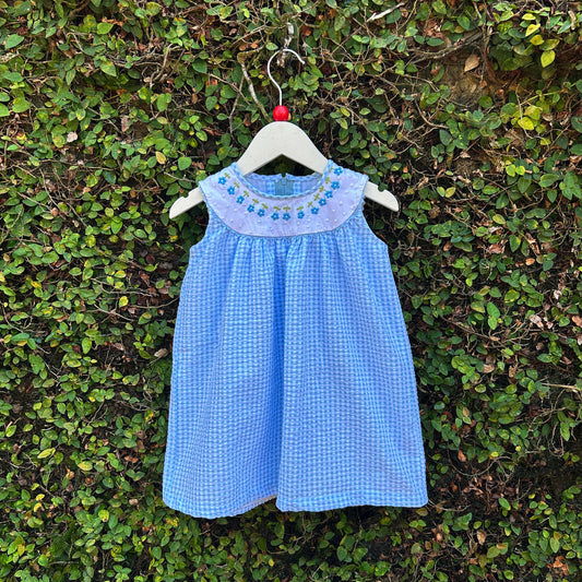 A Riot of Bloom Round Yoke Dress