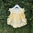 Blossom Bliss: Adorable Apron Dress for Babies