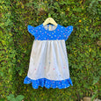pretty blue and white baby dress