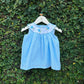Comfy Gingham Dress with Floral Embroidery