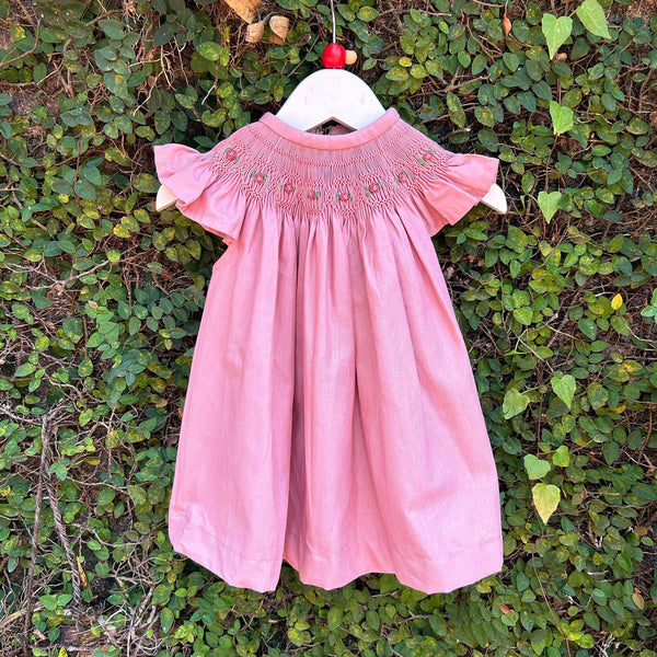 pastel pink baby dress
