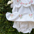 Regal Rose Scalloped Dress for Little Princesses