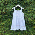 fish embroidered cotton dress