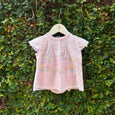 Charming Baby Pink Embroidered Summer Dress