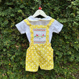 cotton babies dungaree set