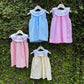 embroidered gingham dress for little princesses