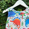 Charming Dinosaur-Print Balloon Romper