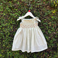 Blooms Contrast Bullion Smock Baby Dress