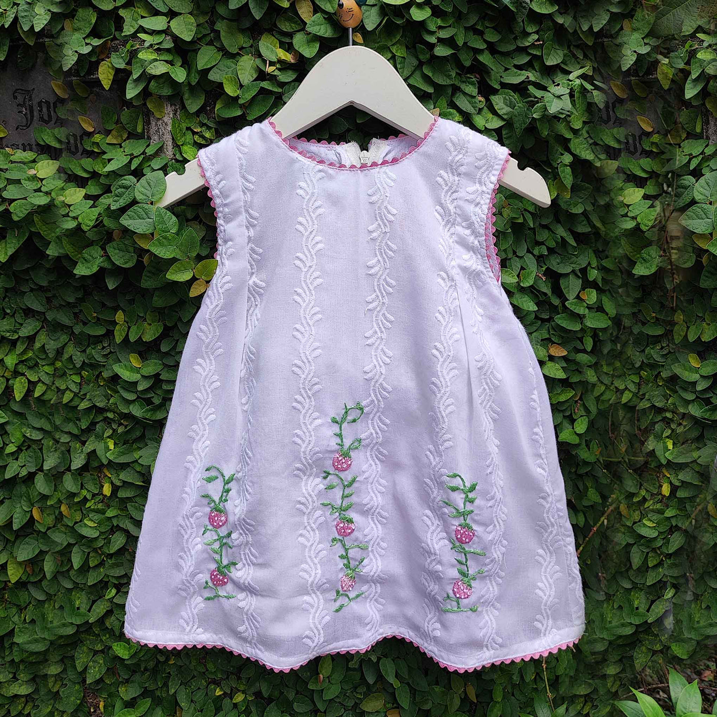 embroidered hakoba baby frock
