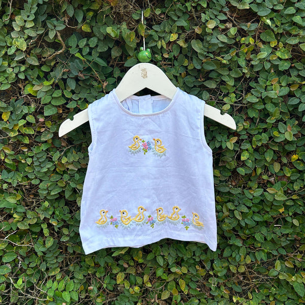 newborn embroidered top