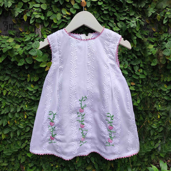embroidered hakoba baby frock