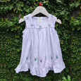 embroidered cotton baby dress