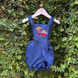 Stylish Hand-Embroidered Blue Denim Romper