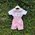 Prince George-Inspired Pink Dungaree Set