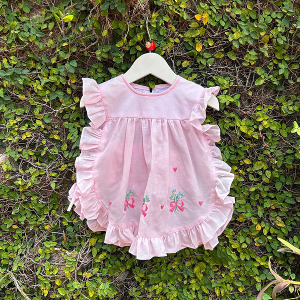 apron style baby dress