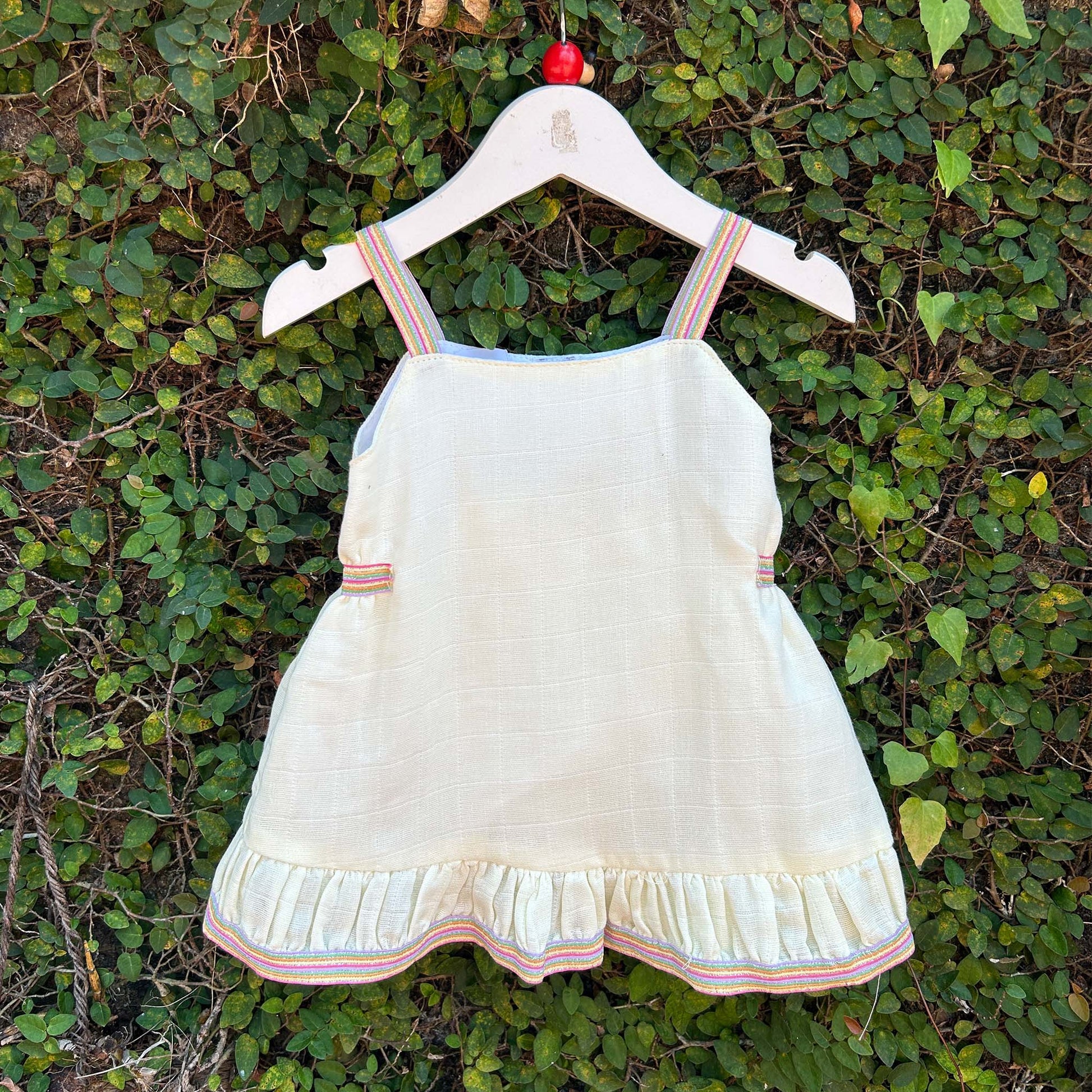 sunshine bloom cream dress
