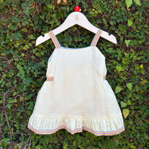 Toddler Girls Floral Embroidery Ruffle Trim Flounce Sleeve Dress | Girls frock  design, Baby girl frock design, Frocks for girls