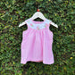 Comfy Gingham Dress with Floral Embroidery