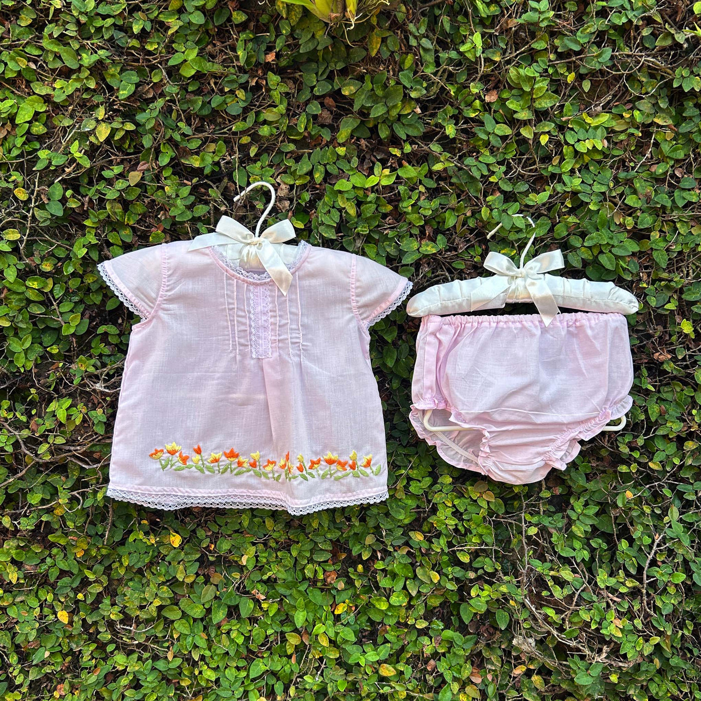 Classic Vibrant Bloom Baby Dress Set