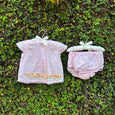 Classic Vibrant Bloom Baby Dress Set