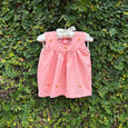 Embroidered High Yoke Baby Dress in Pretty Shades