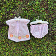 Classic Vibrant Bloom Elegant Baby Dress Set