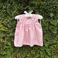 Embroidered High Yoke Baby Dress in Pretty Shades