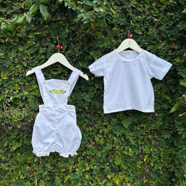 Adorable Hand-Embroidered Animal Character Romper