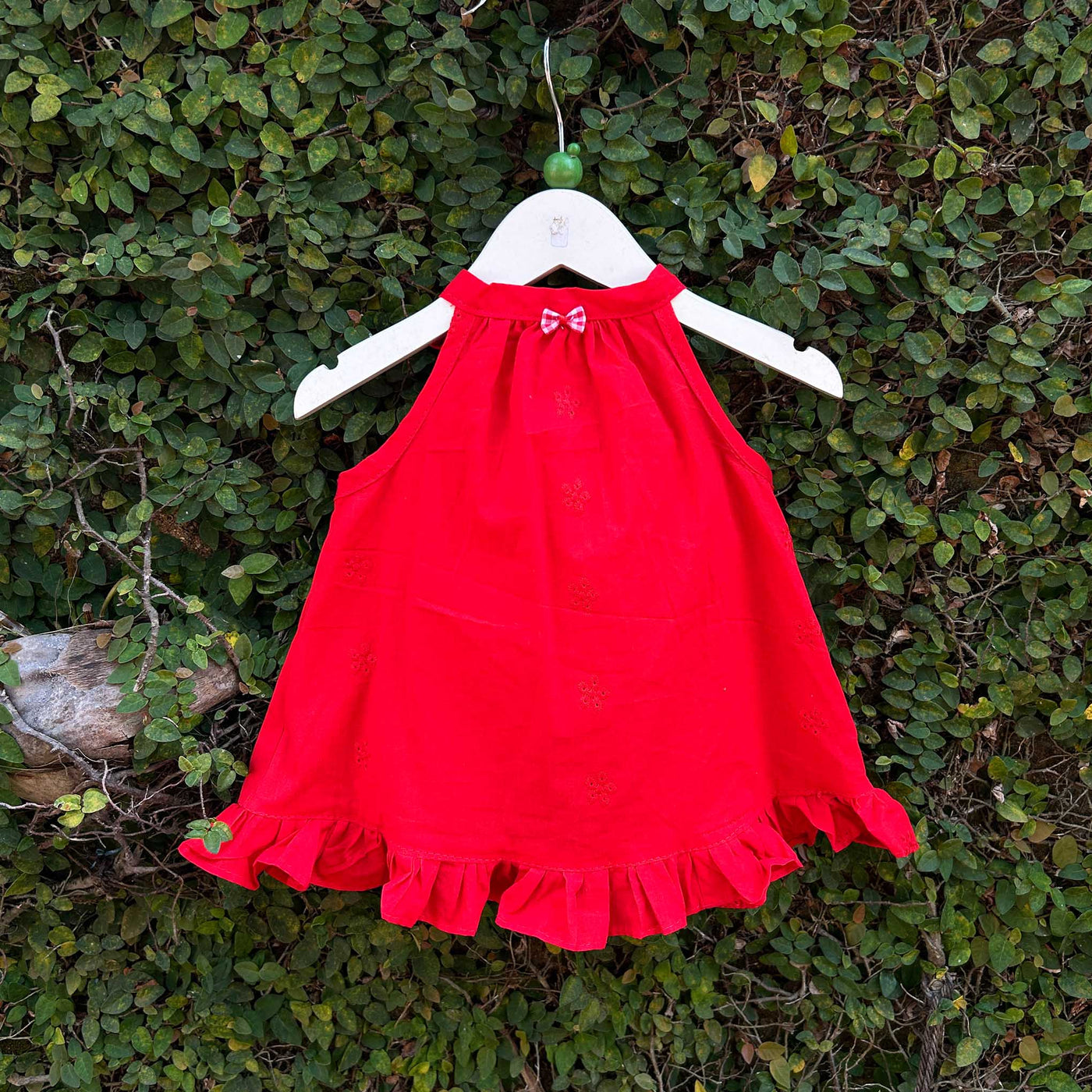 elegant red baby dress