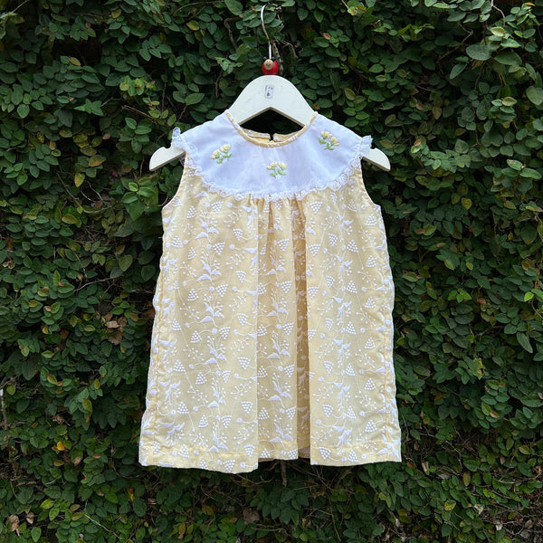 pretty yellow baby frock