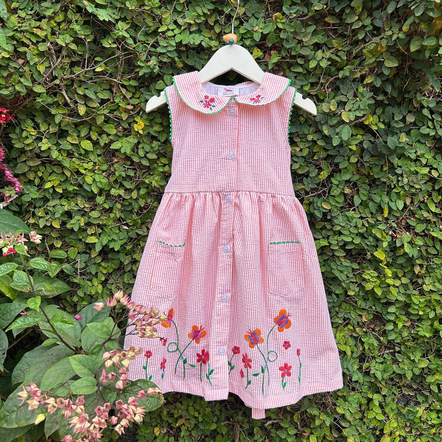 Charming Gingham Seersucker Summer Dress