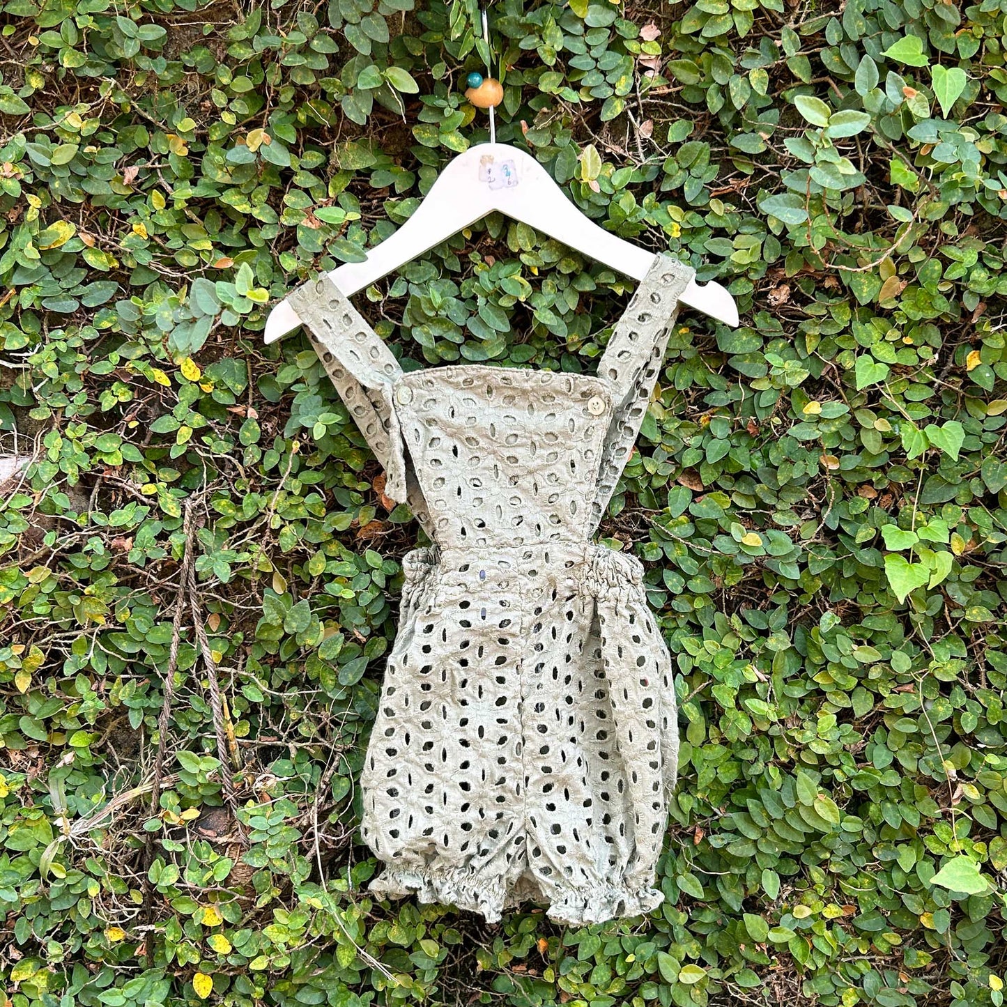 Whimsical Comfort Cotton Eyelet Romper Delight
