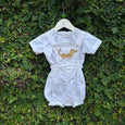 Adorable Hand-Embroidered Animal Character Romper