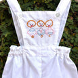 Whimsical White Dungaree Delight