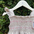 Ash Grey Smocked Dress: Timeless Elegance for Little Angels