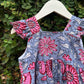 Vibrant Floral Cotton Dress for Little Blossoms