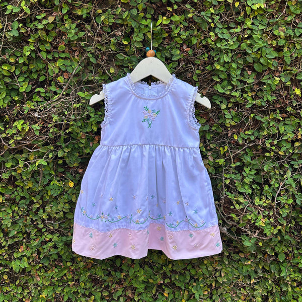 hand embroidered dual colour frock