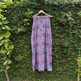 Vibrant Floral Sleeveless Cotton Nighty for Comfort