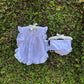 Classic White Colour Pinny Set with Side Ties for Babies