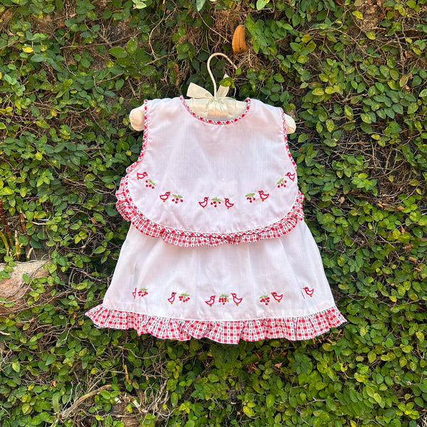berry blossom baby dress set