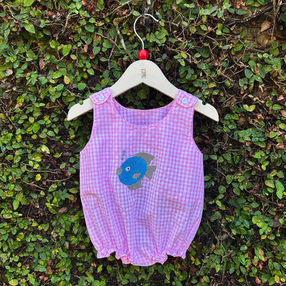 Splash with Mimi Applique Baby Romper