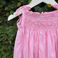 Adorable Smocked Pink and Yellow Baby Dress