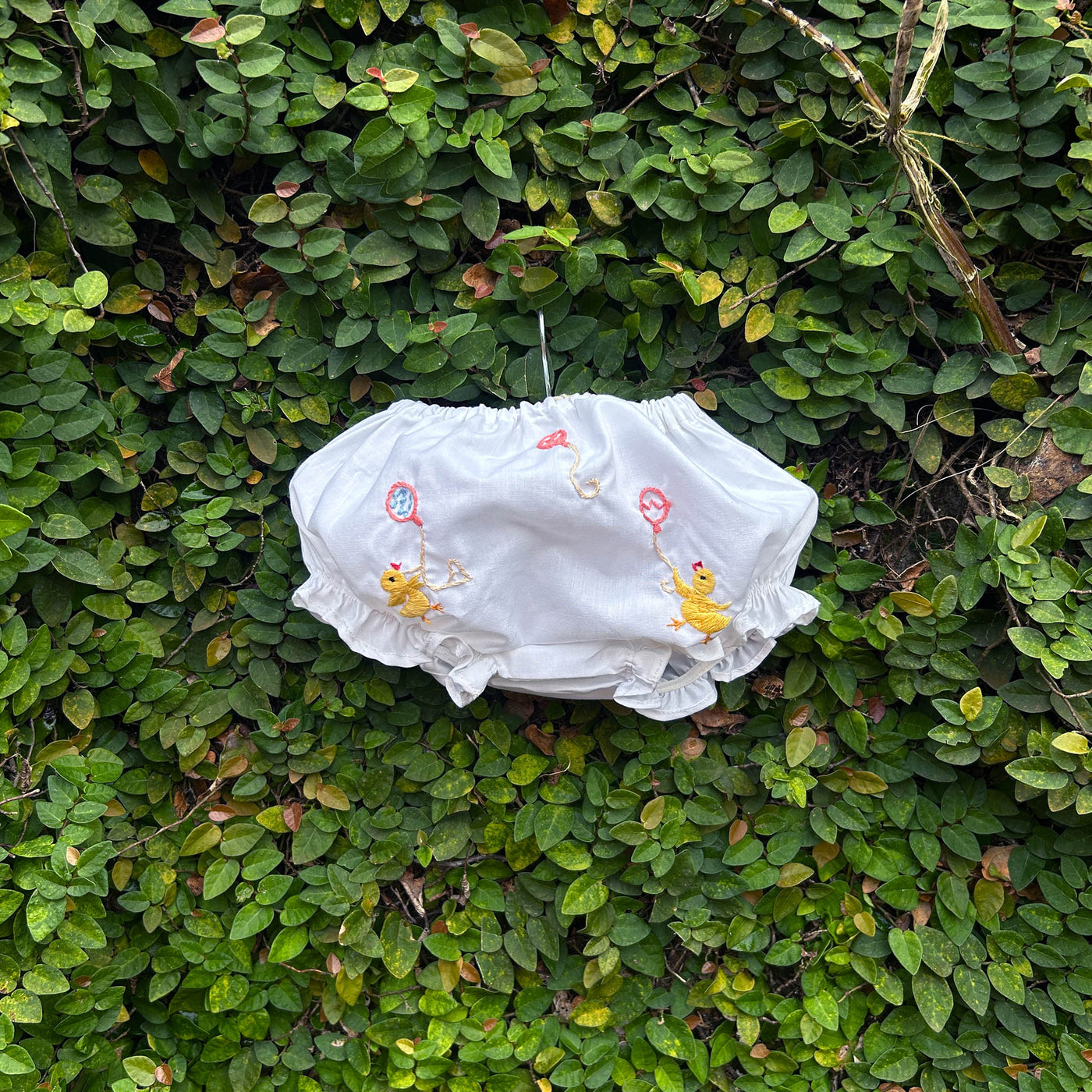 embroidered baby duck diaper cover